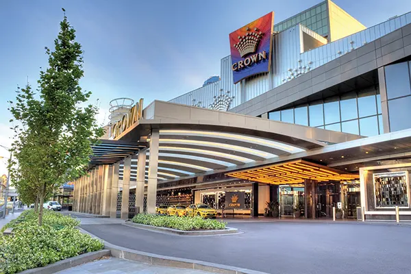 Crown Melbourne at night